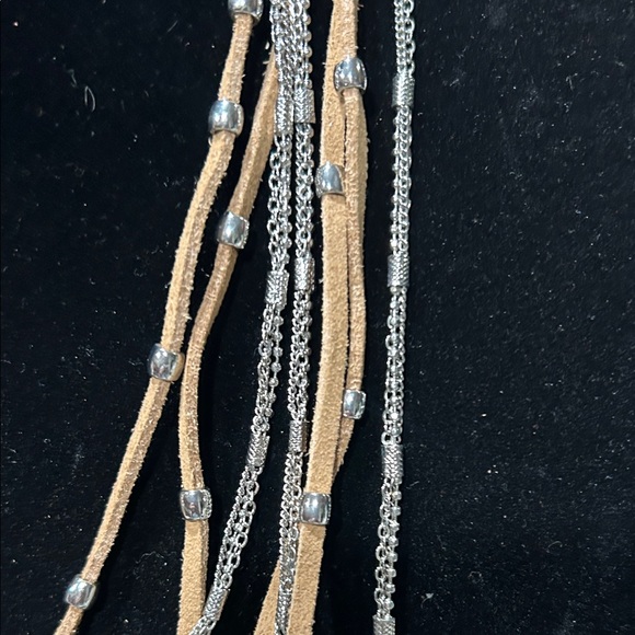 Christopher & Banks Gold and Silver Layered Necklace - Picture 3 of 11